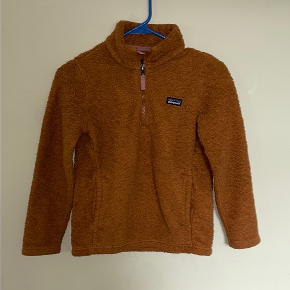 Patagonia Los Gatos 1/4 zip Kids Brown pullover fleece - Picture 1 of 5